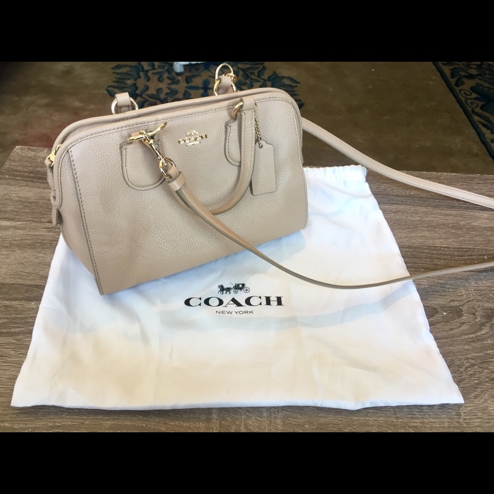 Small Beige Coach Purse